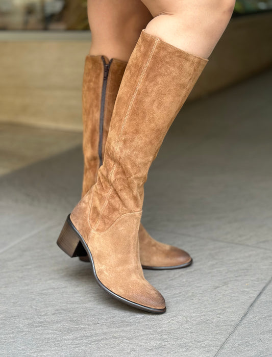 Bottes MAISON21 1981 SAYO WHISKY CAMEL femme