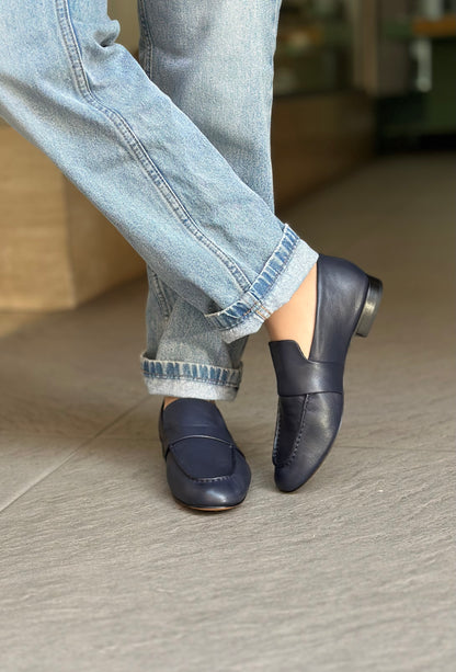 Mocassins JVAM 32011 PAT STAR BLEU femme