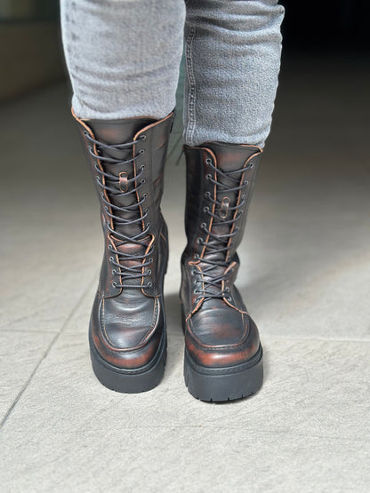Bottines THE ART COMPAGNY 1768 marron femme