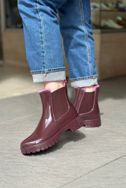 Bottines de pluie EIRWEN dark cherry LEMON JELLY