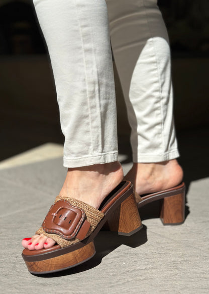 Mules à talons NOA HARMON marron femme