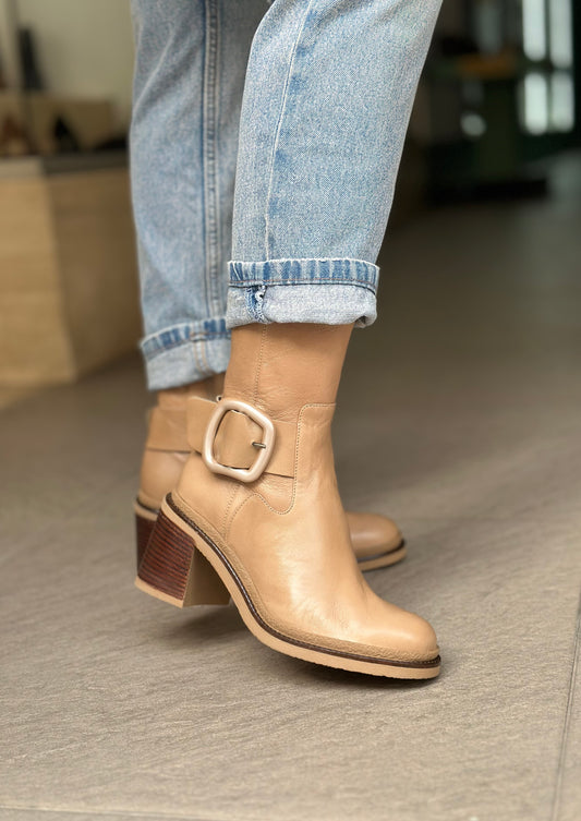 Bottines SOFTWAVES beiges femme
