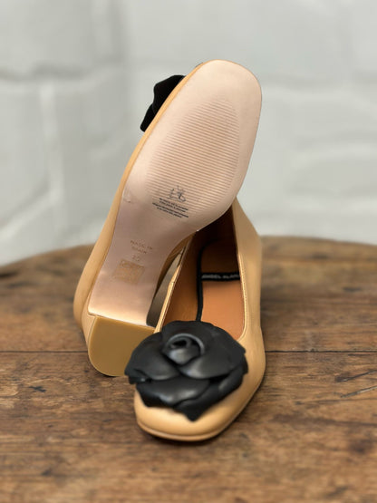 Ballerines à talons Angel Alarcon camel/noir femme