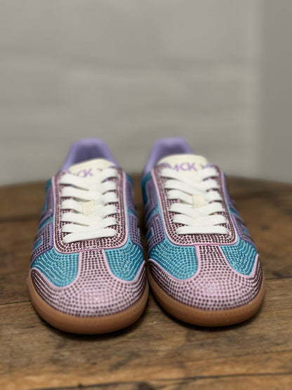 Basket BACK 70 STRASS CLOUD bleu/violet Femme