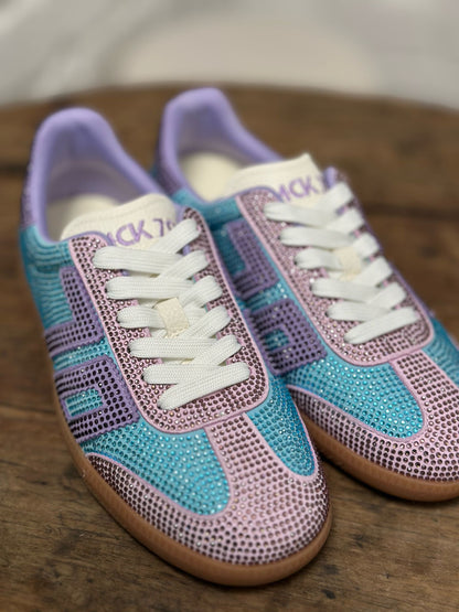 Basket BACK 70 STRASS CLOUD bleu/violet Femme
