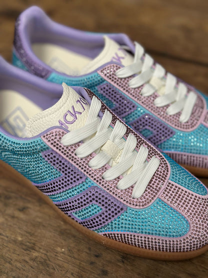 Basket BACK 70 STRASS CLOUD bleu/violet Femme