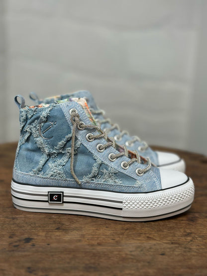 Baskets CAFE NOIR jeans Femme