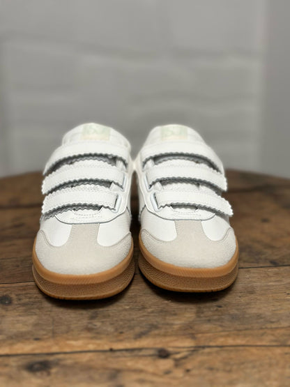 Baskets SJ FEMME Blanche et bleu