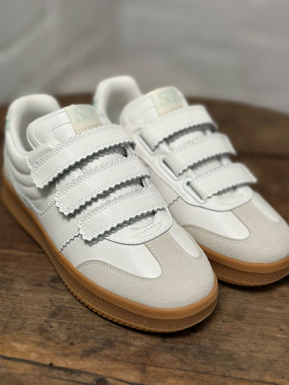 Baskets SJ FEMME Blanche et bleu