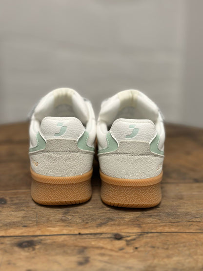 Baskets SJ FEMME Blanche et bleu