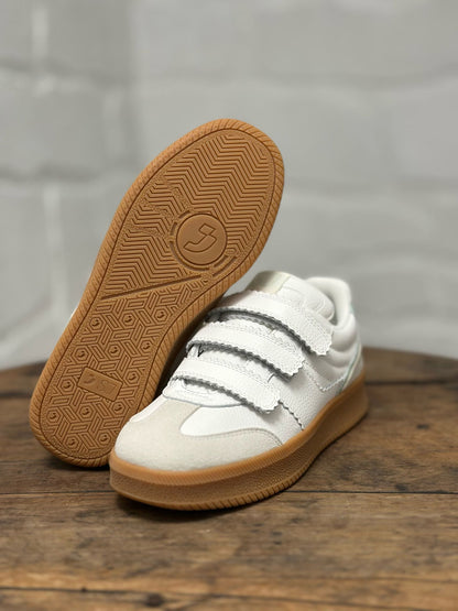 Baskets SJ FEMME Blanche et bleu