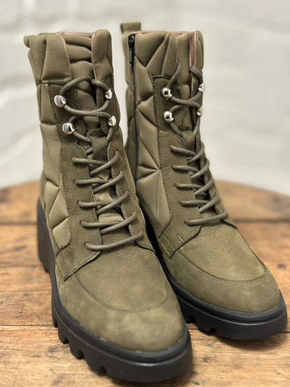 Bottines SILVER Kaki WONDERS G-7004