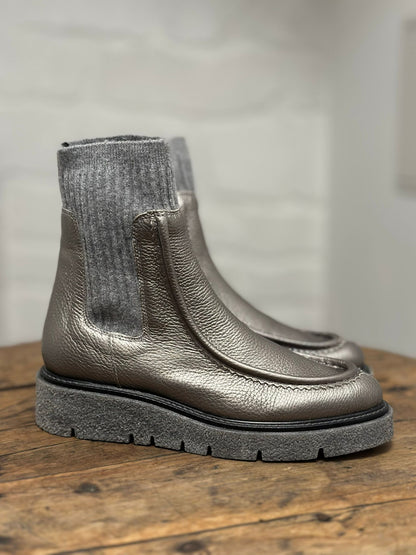 Bottines plates NUCLEO PELTRO 26251 Argenté Week end by PEDRO MIRALLES