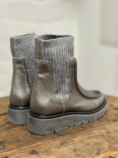 Bottines plates NUCLEO PELTRO 26251 Argenté Week end by PEDRO MIRALLES