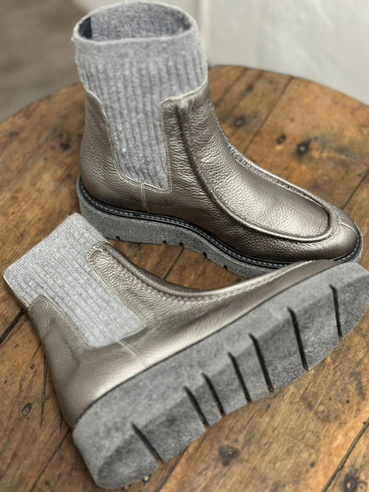 Bottines plates NUCLEO PELTRO 26251 Argenté Week end by PEDRO MIRALLES