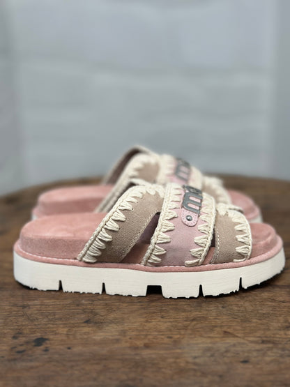 Nu-pieds MOU rose poudré femme