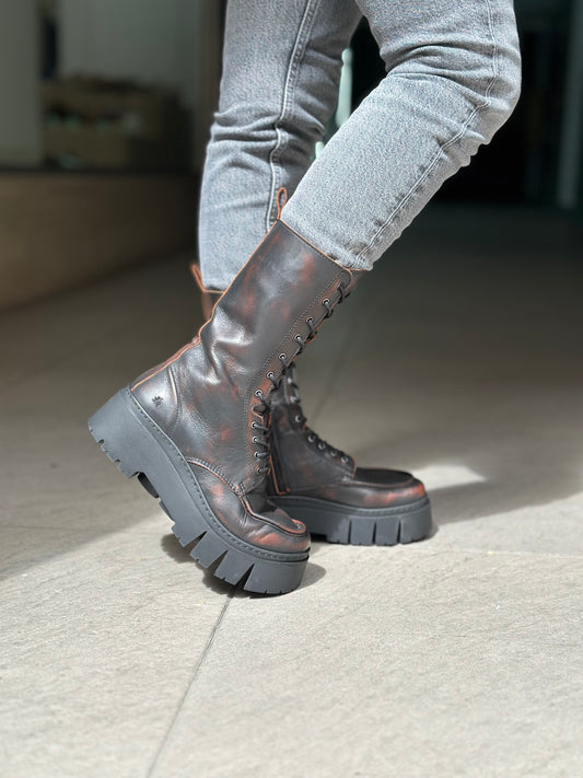 Bottines THE ART COMPAGNY 1768 marron femme
