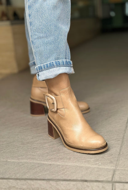 Bottines SOFTWAVES beiges femme