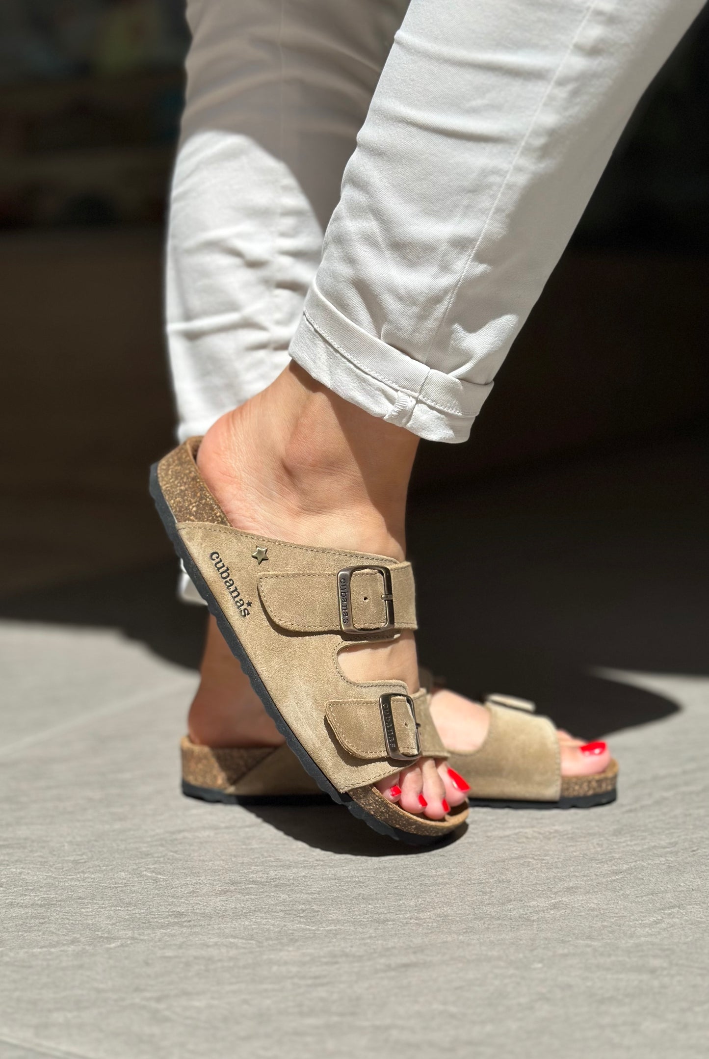Nu-pieds CUBANAS Beige femme