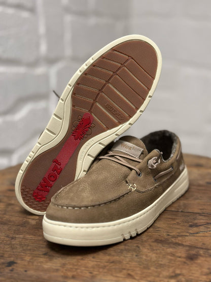 Chaussures bateau WOZ Taupe homme