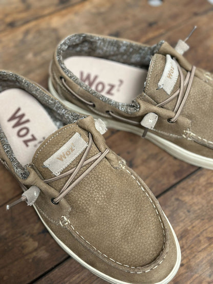 Chaussures bateau WOZ Taupe homme