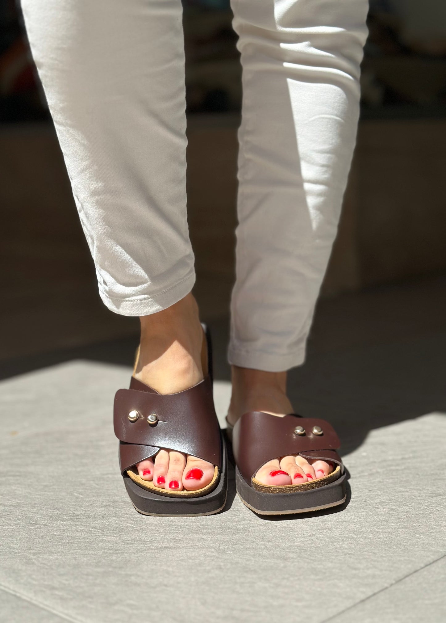 Nu-pieds PALOMITAS by PALOMA BARCELO marron femme