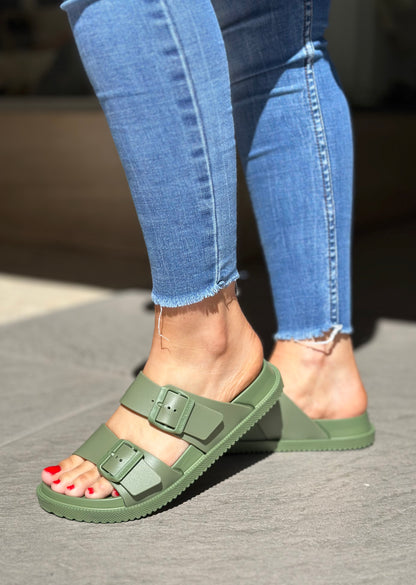 Nu-pieds LEMON JELLY kaki femme