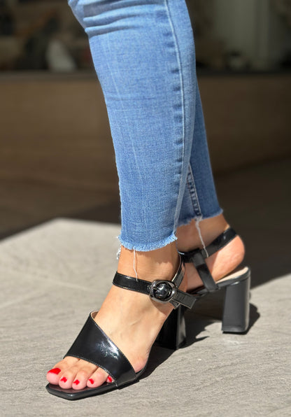 Nu-pieds à talons CAFE NOIR noir femme