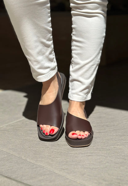 Nu-pieds PALOMITAS by PALOMA BARCELO marron femme