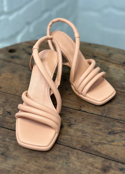 Nu-pieds à talons Angel Alarcon saumon femme