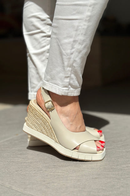 Nu-pieds compensés PALOMITAS by PALOMA BARCELO Beige femme