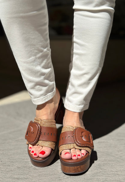 Mules à talons NOA HARMON marron femme