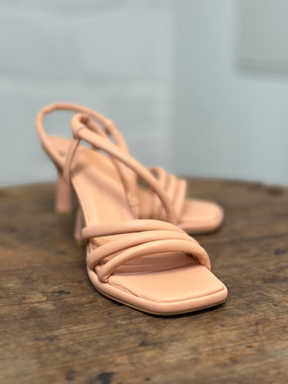 Nu-pieds à talons Angel Alarcon saumon femme