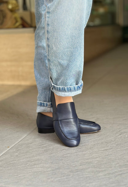 Mocassins JVAM 32011 PAT STAR BLEU femme