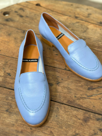 Mocassins Angel Alarcon bleu lavande femme