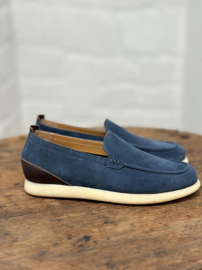 Mocassins KEBO bleu marine homme
