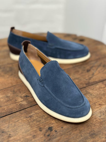 Mocassins KEBO bleu marine homme