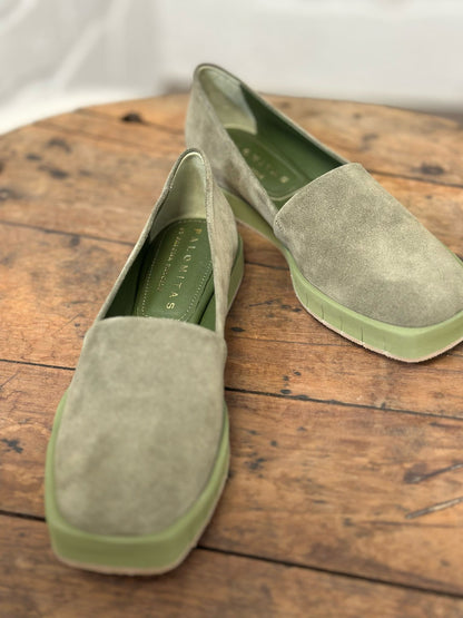 Mocassins PALOMITAS by PALOMA BARCELO kaki femme