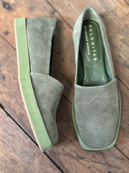 Mocassins PALOMITAS by PALOMA BARCELO kaki femme