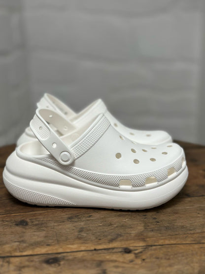 Sabots CROCS Classic crush clog blanc Femme