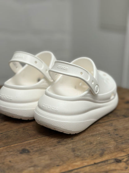 Sabots CROCS Classic crush clog blanc Femme