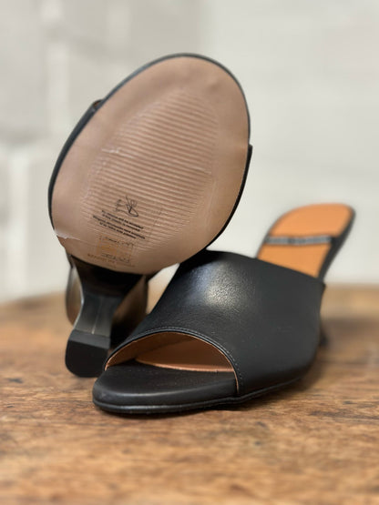 Mules à talons Angel Alarcon noir femme