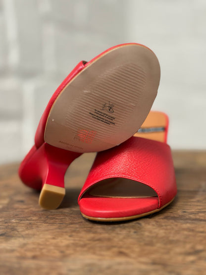 Mules à talons Angel Alarcon rouge femme