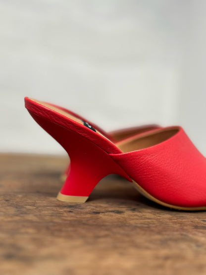 Mules à talons Angel Alarcon rouge femme