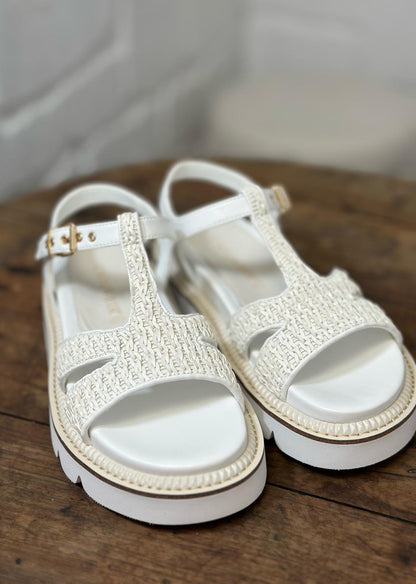 Nu-pieds CAFE NOIR blanc femme
