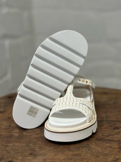 Nu-pieds CAFE NOIR blanc femme