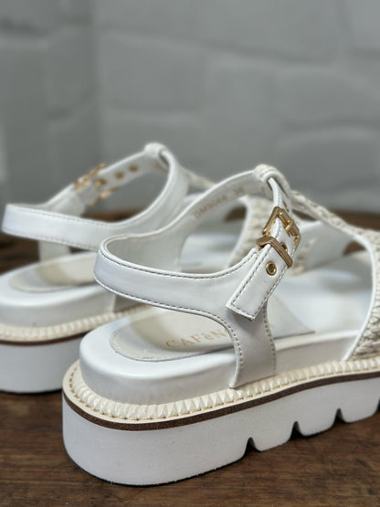 Nu-pieds CAFE NOIR blanc femme