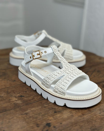 Nu-pieds CAFE NOIR blanc femme