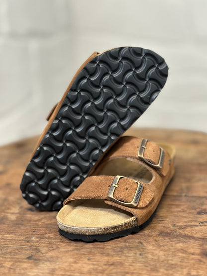 Nu-pieds CUBANAS marron clair femme