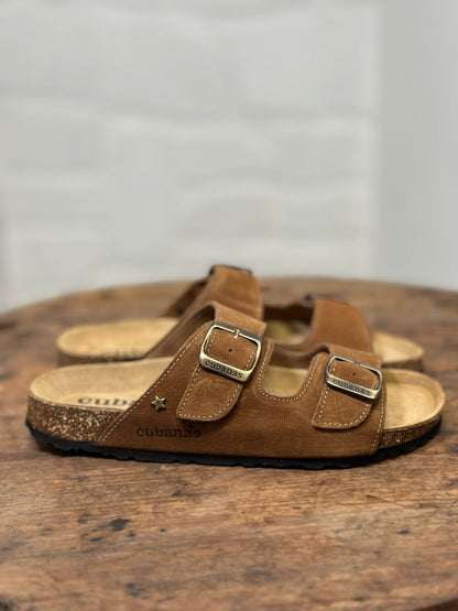 Nu-pieds CUBANAS Marron homme